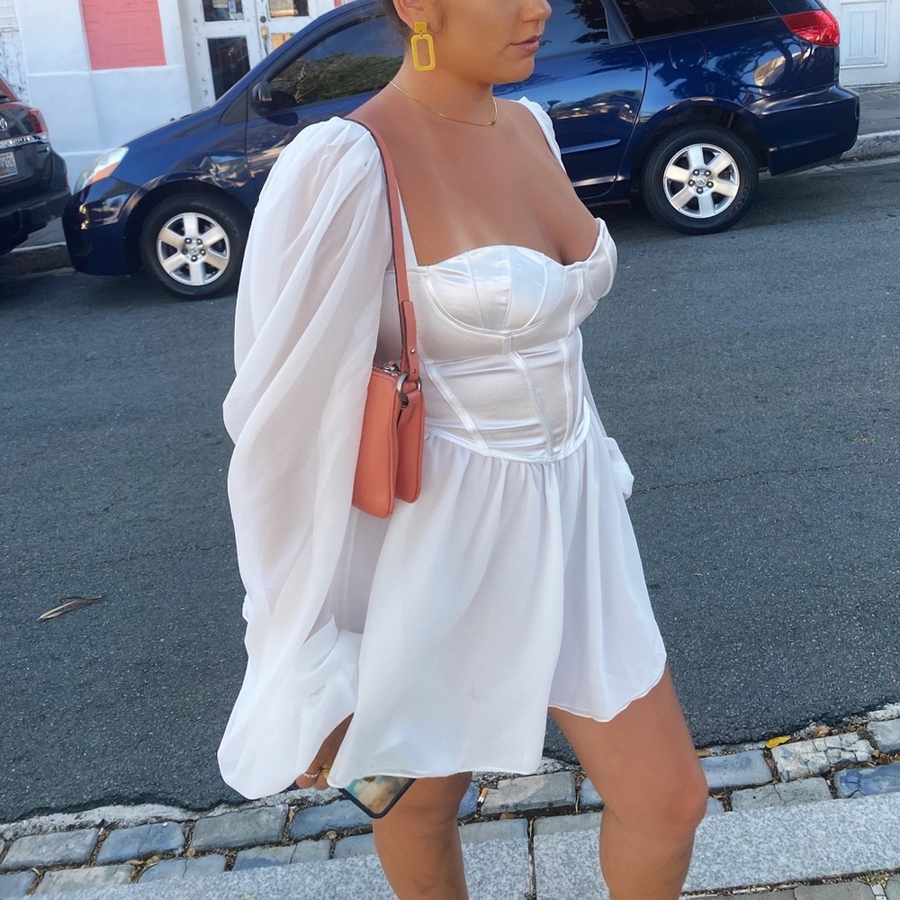 White Corset Dress